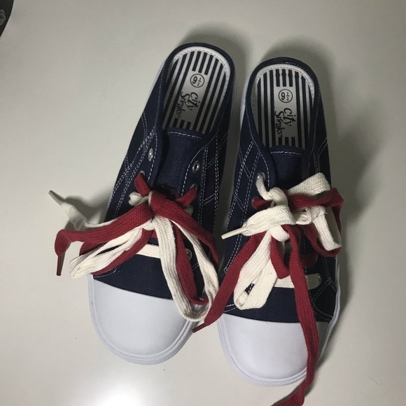 Chunky Denim Jean Slip On Sneakers 9.5 NWT - Picture 8 of 8